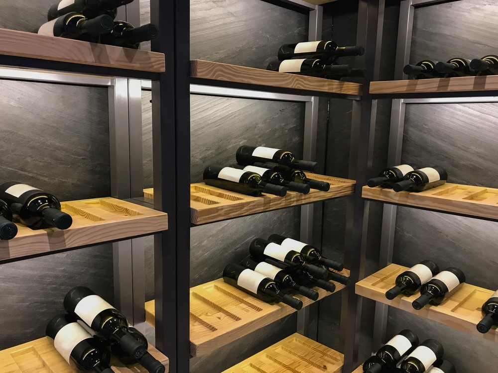 wine shelf